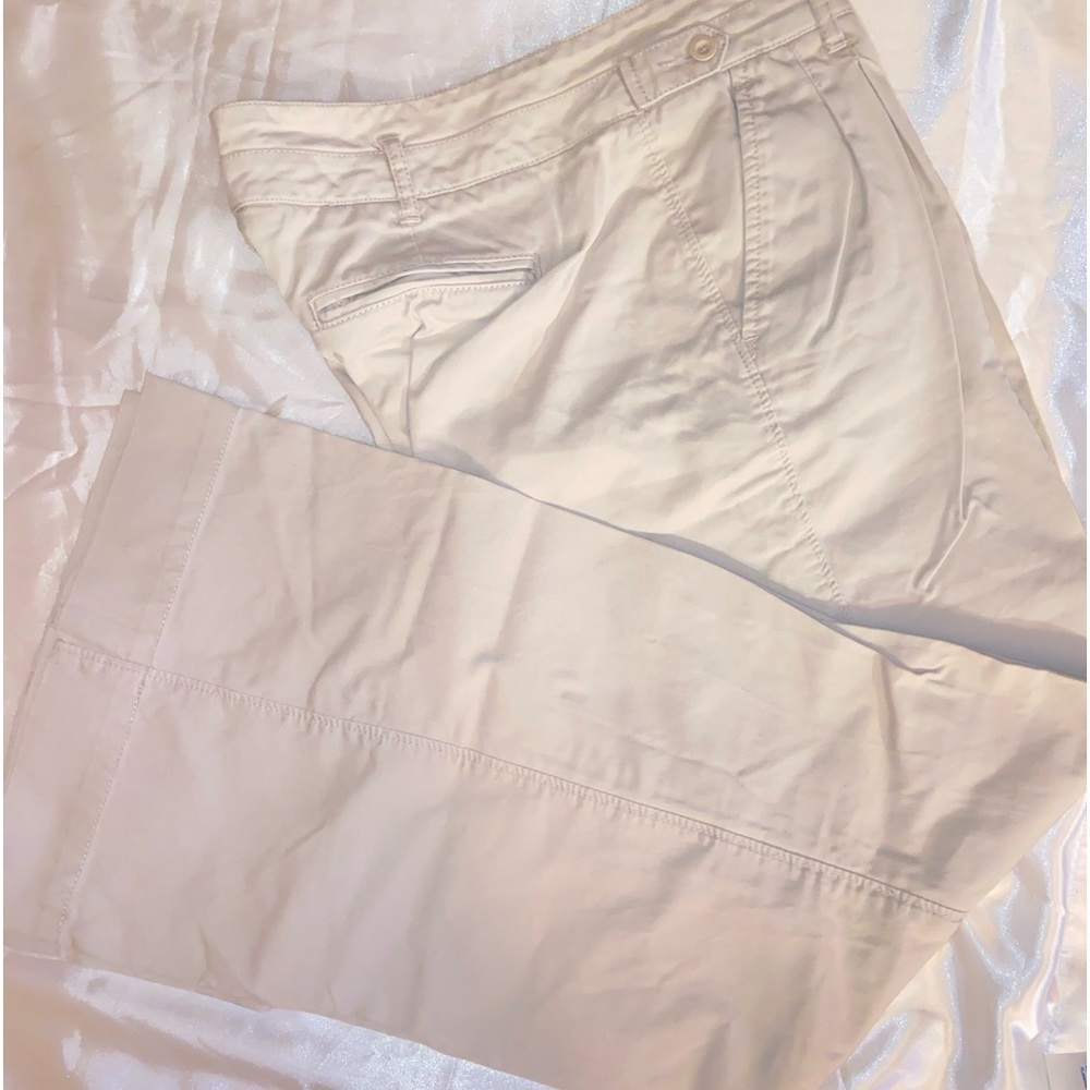Express khaki wide leg pants